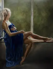 Sandra Arabska, Bez tytułu, 2023, 2023, olej, płótno