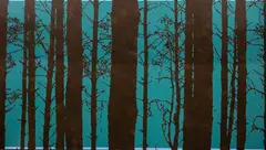 Robert Motelski, Drzewa 19 czerwca 20:25, 2013, 2013, olej, płótno
