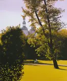 Magdalena Laskowska, Katedra, 2021, 2021, akryl, płótno