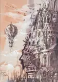 Tomasz Sętowski, Babel, technika mieszana, papier