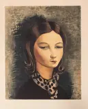 Moïse Kisling, Brunetka, akwaforta, akwatinta barwna, papier, 42