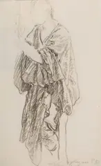Józef Mehoffer, Studia do Piłata, węgiel, papier