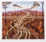 Jacek Yerka, Erozja, Erozja giclée, papier, 19