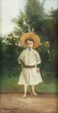 Jacek Malczewski, Portret chłopca w kapeluszu, 1902 r.