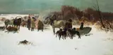 Ignacy Zygmuntowicz, Na polowaniu, olej, płótno, 78