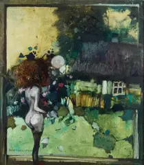 Jerzy Duda-Gracz, Rozpusta o zmierzchu, 1991 r., 1991, olej, płyta