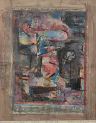 Margines Nr 114, 1959 r. by Zygmunt Karolak, 1959, kwarela, gwasz, tempera, papier, sold Jun 2023