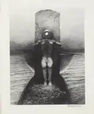Bez tytułu by Zdzisław Beksiński, fotografia czarno-biała (vintage print), papier barytowy, 28, sold May 2023
