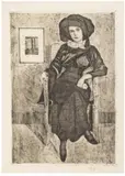 Władysław Skoczylas, Dama w kapeluszu, 1910 r.