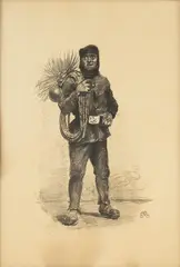 Józef Rapacki, Kominiarz, z teki Z dawnej i niedawnej Warszawy, litografia, papier, 46
