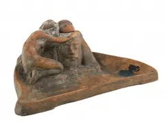 Wacław Bębnowski, Akt ze sfinksem (Kałamarz), 1926 r., 1926, terakota