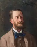 Anna Bilińska-Bohdanowicz, Portret Jeana Louisa Vincent de Vaugelas, 1889 r., 1889, (Portret Pana de Vaugelas, Portret mężczyzny)pastel, karton, 58