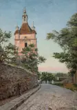 Maria Klass-Kazanowska, Dzwonnica katedry Św. Mikołaja w Kamieńcu Podolskim, olej, płótno