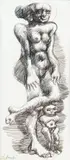 Jan Lebensztejn, Bez tytułu, tusz, papier