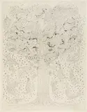 Józef Gielniak, A Stanisław K. Dawski, 1963, 1963, linoryt, bibuła
