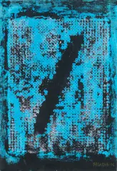 Józef Hałas, Z cyklu Skosy, 1994, 1994, gwasz, papier