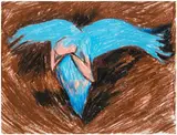 Paweł Kowalewski, Płaczący Anioł Śmierci, 1986, 1986, pastel, papier