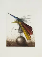 Eugeniusz Get-Stankiewicz, Le directeur du Grand Cirque Rouge, 1982, 1982, akwaforta, akwatinta, papier