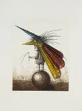 Eugeniusz Get-Stankiewicz, Le directeur du Grand Cirque Rouge, 1982, 1982, akwaforta, akwatinta, papier