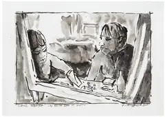 Robert Gliński, Kadr z filmu "Cześć Tereska", 2000, 2000, tusz lawowany, papier