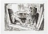Robert Gliński, Kadr z filmu "Cześć Tereska", 2000, 2000, tusz lawowany, papier