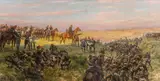 Hans Schmidt, Scena z wojny niemiecko-francuskiej 1870-1871, 1936 r., 1936, olej, płótno, 78