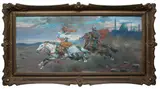 Uprowadzenie z Seraju by Jerzy Kossak, olej, sold Apr 2023