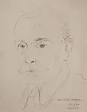 Wlastimil Hofman, Autoportret, 1946 r., 1946, tusz, papier