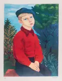 Moïse Kisling, Chłopiec w berecie, litografia barwna, papier, 59