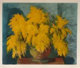 Moïse Kisling, Mimozy, litografia barwna, papier