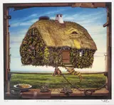 Jacek Yerka, Pełna miska, giclée, papier, 18