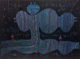 Jan Dobkowski, Kobieta pączkująca, 1984, 1984, akryl, płótno