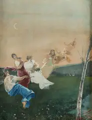 Jan Bukowski, Fuga, 1894 r., 1894, akwarela, papier
