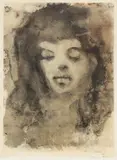 Léonor Fini, Portret, litografia, papier