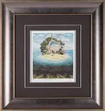 Jacek Yerka, Bezludna wyspa, giclée, papier; 19