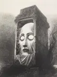Bez tytułu by Zdzisław Beksiński, fotografia czarno-biała, papier fotograficzny, sold Feb 2023