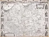Dirck Grijp John Speed, A Newe Mape of Poland, Mapa Polski, stan drugi, wyd. Roger Rea, Londyn, 1662 miedzioryt, 40
