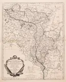 Paolo Santini, Carte de la Lithuanie Russienne qui comprend les Palatinats de Livonie…, Mapa pierwszego zaboru rosyjskiego z 1776 r., stan drugi, wyd. Giuseppe Antonio Remondini, Wenecja, 1784 miedzioryt kolorowany w epoce