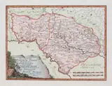 Der Königlichen Republik Polen Woiwodschaft Podolien und die untere Polnische Ukraine… by Franz Johann Joseph von Reilly, Mapa województw podolskiego i bracławskiego, pochodząca z “Schauplatz der Fünf Theile Der Welt ...”, Wiedeń, 1789 miedzi, sold Feb 2023