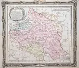 Louis Brion de la Tour, Etats de Pologne et de Lithuanie, Mapa ziem Rzeczpospolitej pochodząca z „Atlas Historique et Geographique”, stan szósty, wyd. Luis-Charles Desnos, Paryż, 1790 miedzioryt kolorowany, 28