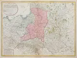 Robert Sayer, A new map of the Kingdom of Poland, Laurie & Whittle, stan trzeci, Londyn 1799 mapa pochodząca z „A new universal atlas” miedzioryt kolorowany