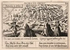 Daniel Meisner, Posnania in Polen, Widok Poznania, pochodzący z dzieła “Sciographia Cosmica…”, wyd. Paulus Fürst, Norymberga, 1638 miedzioryt, 10