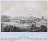 Napoleon Orda, Horodło nad Bugiem, Widok Horodła, wyd. Zakład Litograficzny Maksymiliana Fajansa, Warszawa, 1882/1883litografia tonowana, wym. widoku 19