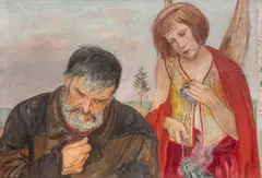 Wlastimil Hofman, Modlitwa, 1924 r., 1924, olej, płótno, 68