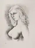 Moïse Kisling, Akt, litografia, papier