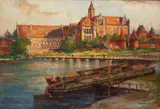Gerhard Graf, Malbork, olej, płótno