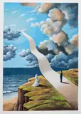 Rafał Olbiński, Kształt intymnej iluzji, litografia barwna, papier