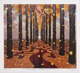 Jacek Yerka, Jesienny labirynt, giclée, papier, 19