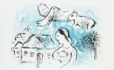 Bez tytułu, 1977 r. by Marc Chagall, 1977, litografia, papier, sold Dec 2022
