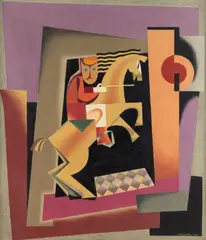 Jan Filipski, Dżokej, 1972 r., 1972, olej, sklejka